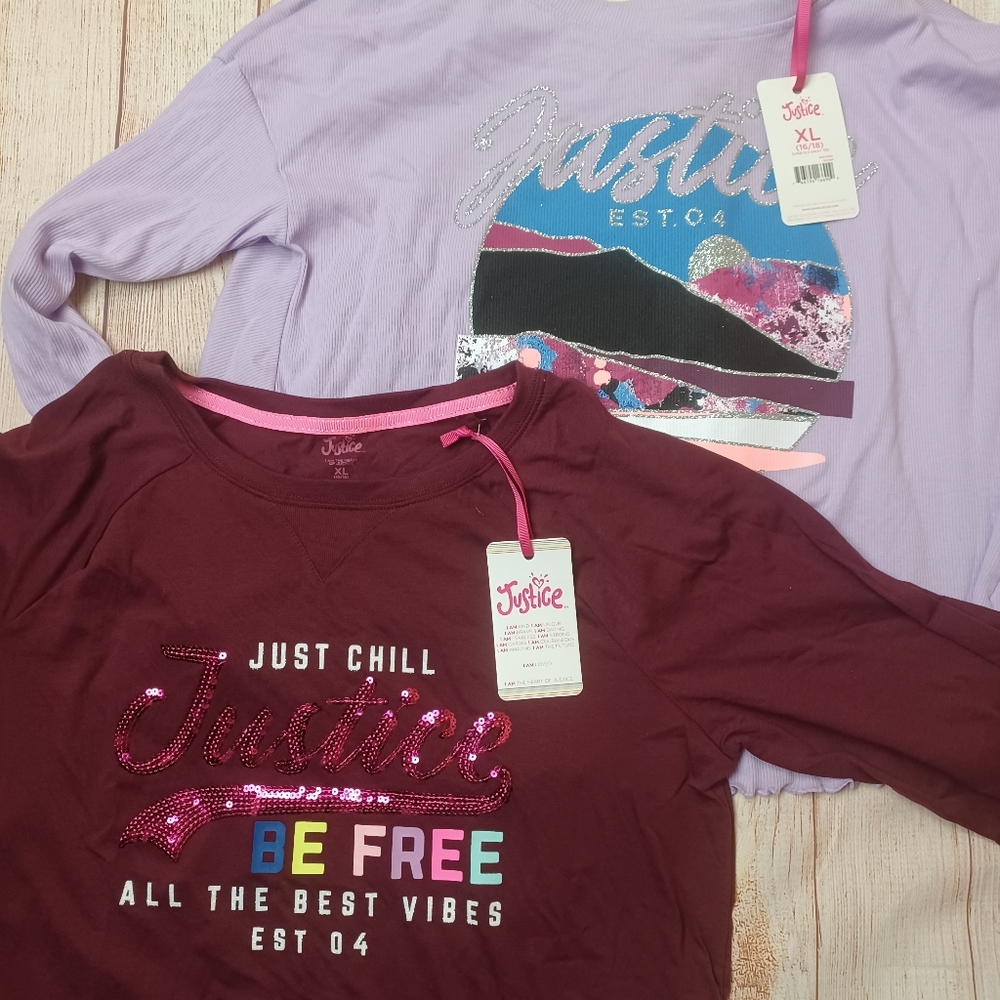 NWT size 16/18 XL Justice bundle - Picture 2 of 5